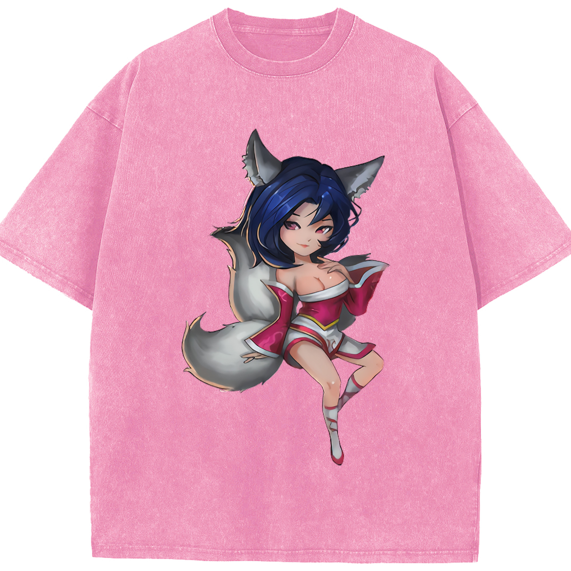 （画像用） リーグ・オブ・レジェンド League of Legends LOL 綿100% ヴィンテージ風 半袖Tシャツ（フロントプリント）